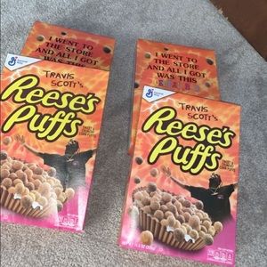 Travis Scott Reese’s puffs cereal box
